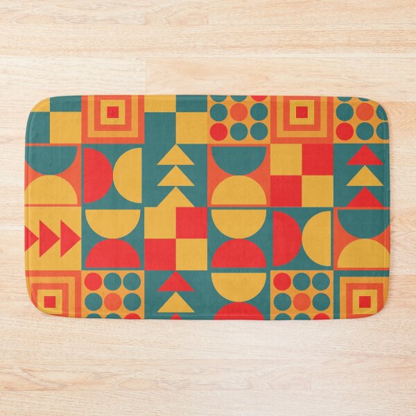 Item preview, Dynamic Bauhaus Pattern with Geometric Shapes and Bold Colors designed and sold by ploen kongsuwan.