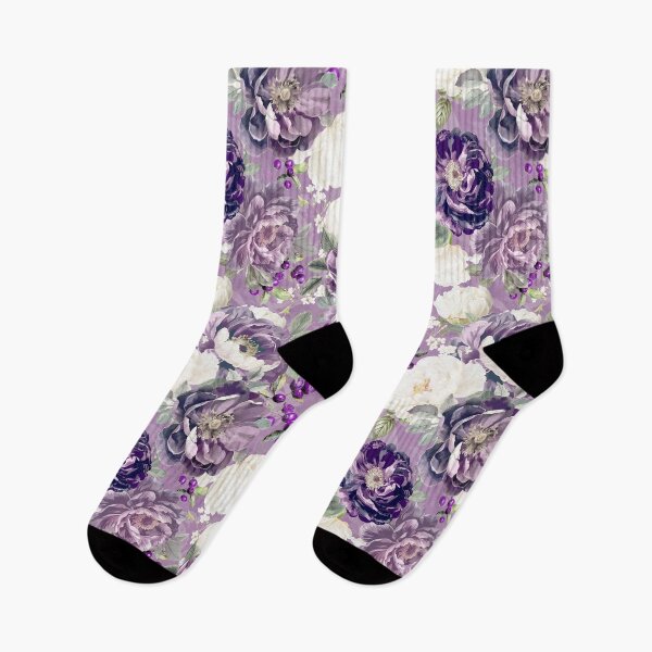 Item preview, Vintage Mystic Nostalgic Purple Roses Peonies Garden  Nightgarden designed and sold by UtArt.