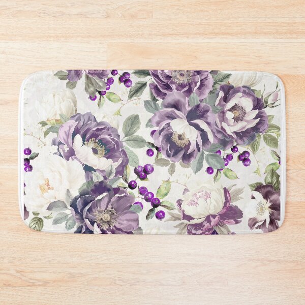 Item preview, Vintage Mystic Nostalgic Purple Roses Peonies Garden  Nightgarden designed and sold by UtArt.