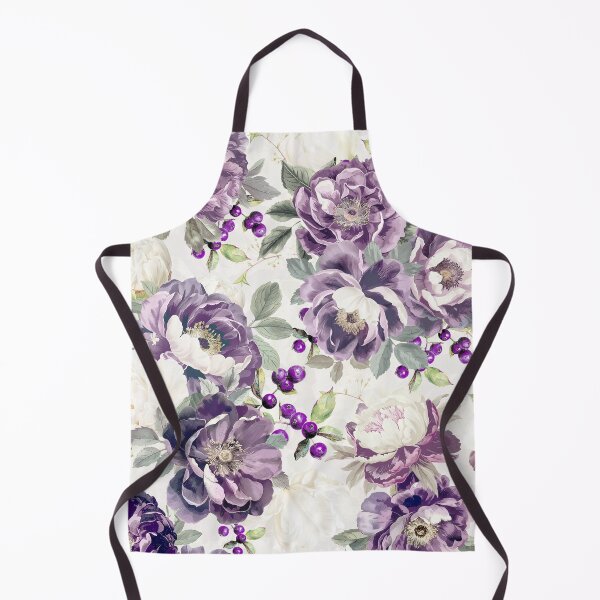Item preview, Vintage Mystic Nostalgic Purple Roses Peonies Garden Nightgarden designed and sold by UtArt.