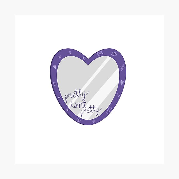 Item preview, pretty isn't pretty OR mirror designed and sold by ama's designs.