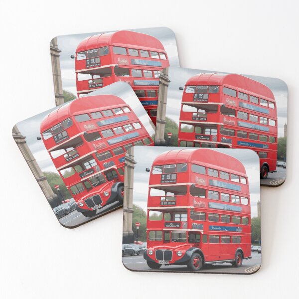 Item preview, London Funny Double Decker Bus designed and sold by GhumGham.
