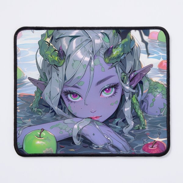 Item preview, Lavender Aquatic Apple Anime Girl designed and sold by bubblegoth.