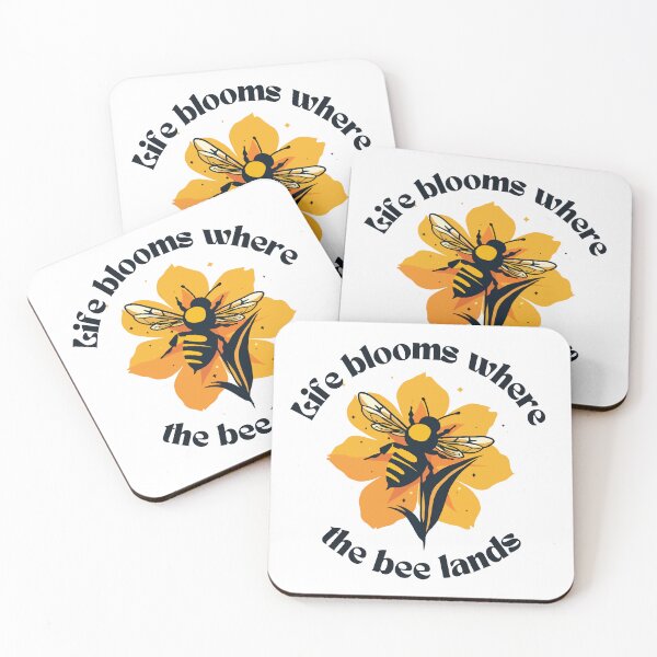 Item preview, Life blooms where the bee lands designed and sold by 2gather1ness.