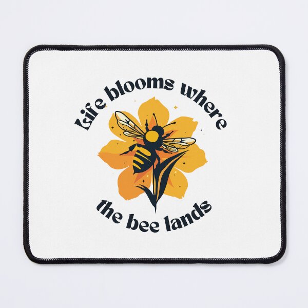 Item preview, Life blooms where the bee lands designed and sold by 2gather1ness.