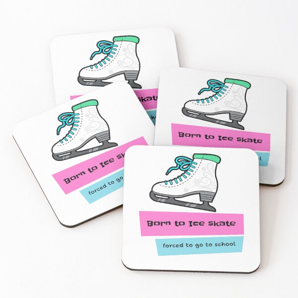 Item preview, Born to Ice Skate, Forced to Go to School  designed and sold by Ink & Fabric.