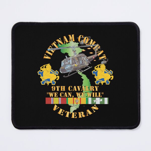 Item preview, Vietnam Combat Cavalry Veteran w 9th Cav Helicopter X 300 designed and sold by Military Insignia Products.