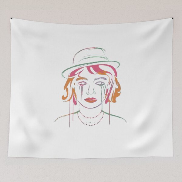 Item preview, Neon Gleam: A Modern Stylized Portrait designed and sold by SztylishDesigns.
