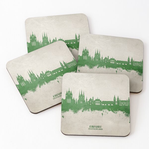 Item preview, Erfurt Germany Skyline designed and sold by ArtPrints.