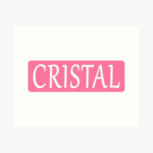 Aperçu de l'œuvre Nom de Cristal créée et vendue par Jeallan Designs.