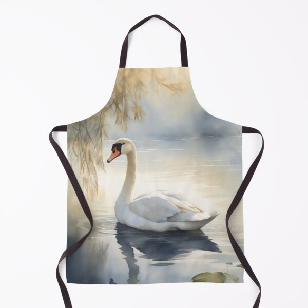 Item preview, 003 Beautiful Swans in a Misty Lake Design designed and sold by Alexis Art Collection.