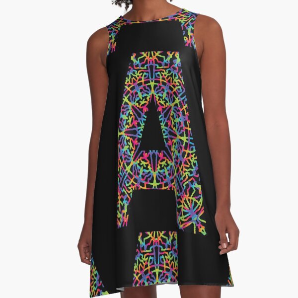 KALEIDOSCOPE LETTER A A-Line Dress