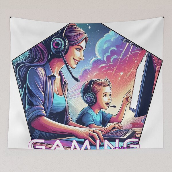 Item preview, Gamer Mum, Child Emblem Lettering designed and sold by Salimgor Hangaround Music.
