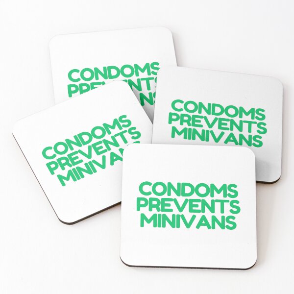 Item preview, Condoms Prevent Minivans  designed and sold by CharmStudio.