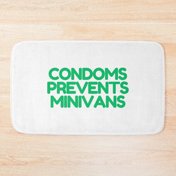 Item preview, Condoms Prevent Minivans  designed and sold by CharmStudio.