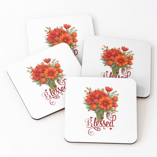 Item preview, Christian Inspired Floral Image Blessed designed and sold by Our Bible Journey.