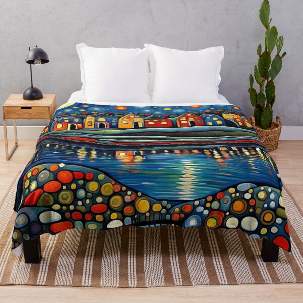 Item preview, Winter night by lake 9 designed and sold by George Hutton Hunter.