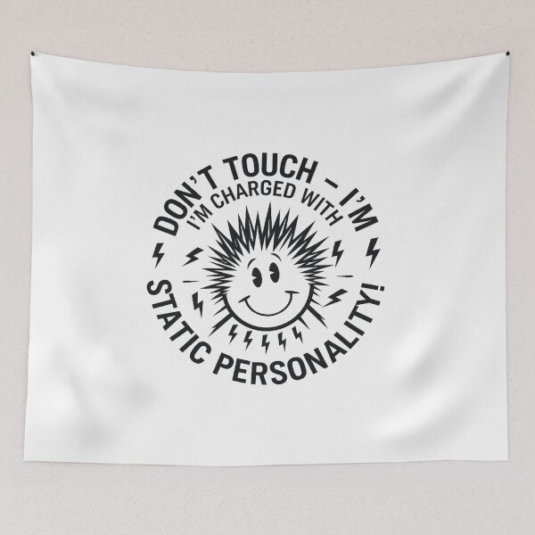 Item preview, don't touch Charged with Static Personality – Electric Humor designed and sold by bukajart.