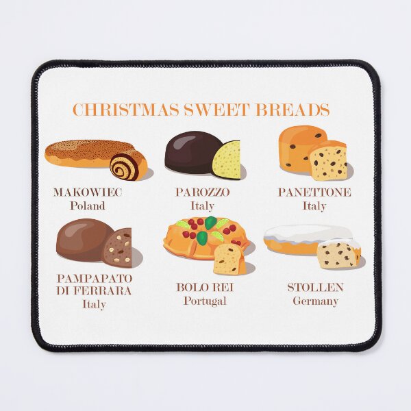 Item preview, Various Christmas sweet breads flat vector collection. designed and sold by Familyshmot.
