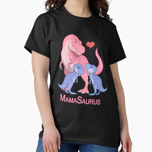 Item preview, MamaSaurus Mother & Twin Baby Boy T-Rex Dinosaurs designed and sold by csforest.