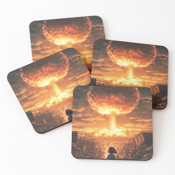 Item preview, Apocalyptic City with Nuclear Explosion designed and sold by MysticArtisan.