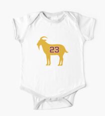 LeBron James Hemd | LeBron Ziege | König James Crown T-shirt | Cleveland Die Ziege 23 | LBJ Shirt LeBron GOAT Baby Body Kurzarm