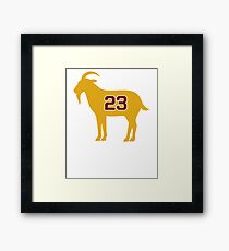 LeBron James Shirt | LeBron Goat | King James Crown Tshirt | Cleveland The Goat 23 | LBJ Shirt LeBron GOAT Framed Print