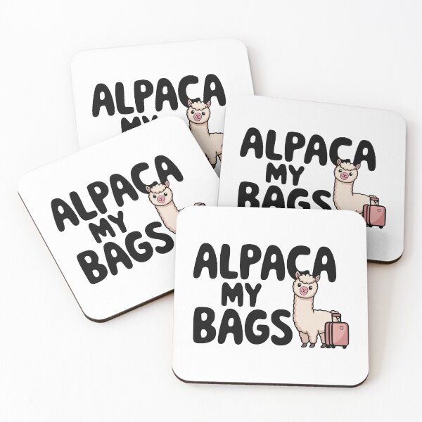 Item preview, Alpaca My Bags! Funny Alpaca Pun designed and sold by PMCreative.