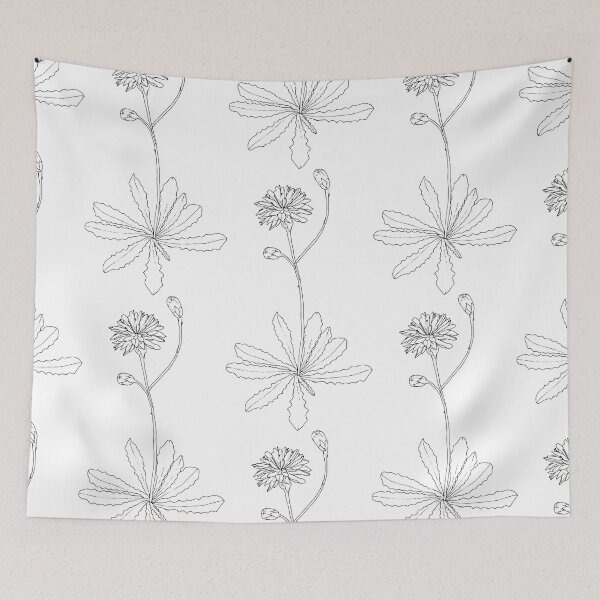 Item preview, Vietnam Wild Flower Line Art 5 designed and sold by tuyetstudio.