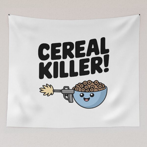 Item preview, Cereal Killer! Cute Cereal  Pun designed and sold by PMCreative.