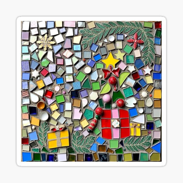 Item preview, Christmas mosaic designed and sold by GasconyPassion.