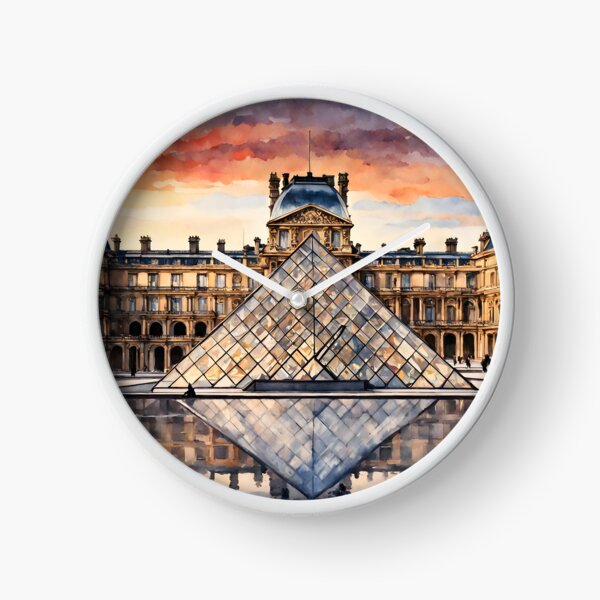 Item preview, Louvre at Sunset: Watercolor Beauty of Paris designed and sold by LSVart.