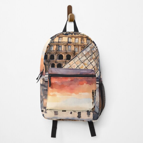 Item preview, Louvre at Sunset: Watercolor Beauty of Paris designed and sold by LSVart.