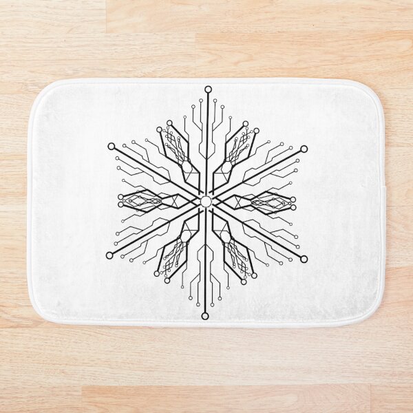 Item preview, Diagrama de circuito minimalista y futurista SNOWFLAKE 2 designed and sold by I-RDesign.