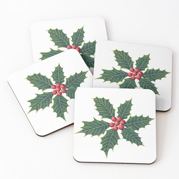 Item preview, Christmas holly and merry berries  designed and sold by Kaushlydraw.
