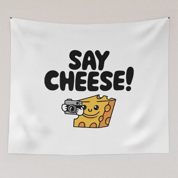 Item preview, Say Cheese! Cute Cheese Pun designed and sold by PMCreative.