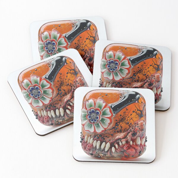 Item preview, Orange Glass Bead of Nightmares designed and sold by Monstermosh37.