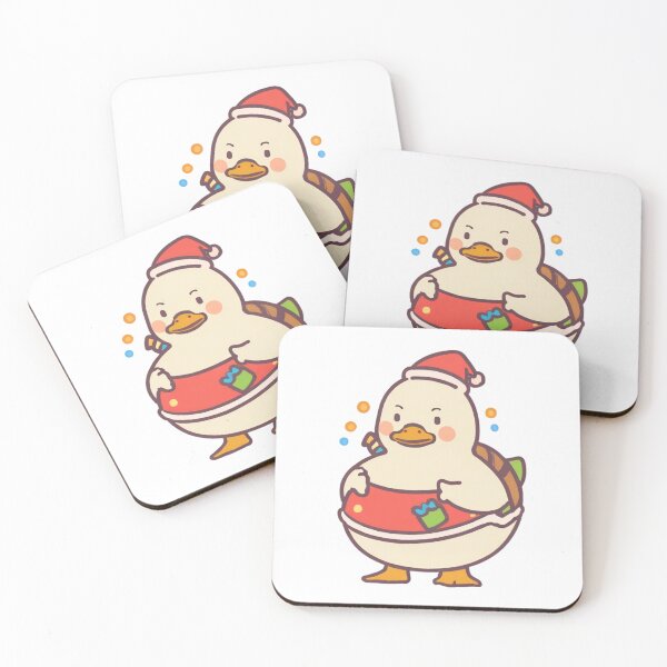 Item preview, Christmas Duck with Santa Hat and Holiday Gifts designed and sold by Spicex2.