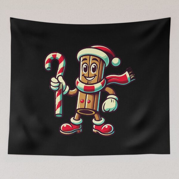 Item preview, Cinnamon Stick Holiday Joy Cartoon designed and sold by LuminOrb.