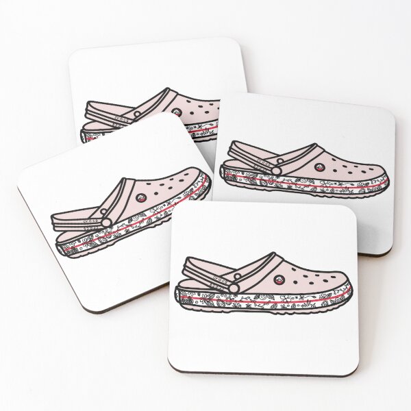 Item preview, Crocs With Doodles Pink designed and sold by Realmofantasy.