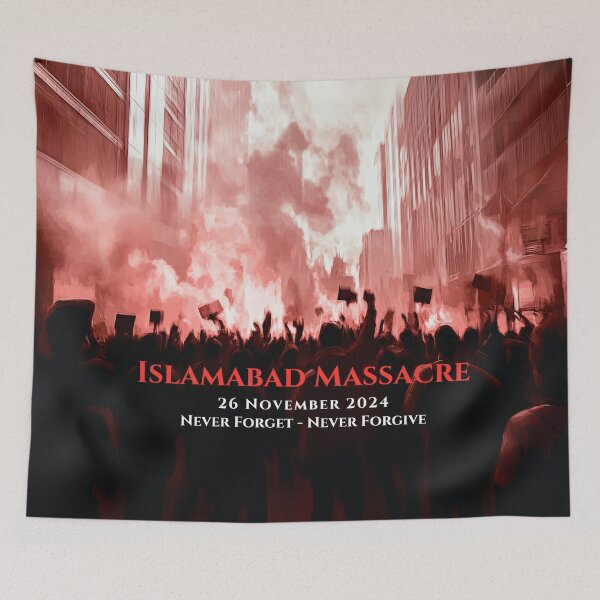 Item preview, Imran Khan: Islamabad Massacre - Never Forget, Never Forgive designed and sold by NomadicDreamer.