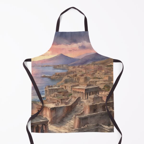 Item preview, Vibrant Pompeii: Ancient Sunset Canvas designed and sold by LSVart.