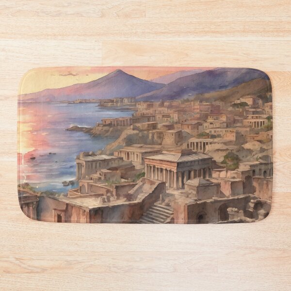 Item preview, Vibrant Pompeii: Ancient Sunset Canvas designed and sold by LSVart.
