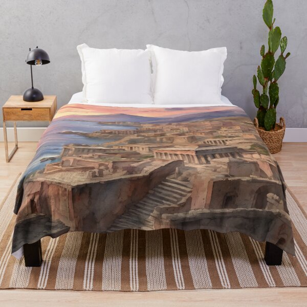 Item preview, Vibrant Pompeii: Ancient Sunset Canvas designed and sold by LSVart.