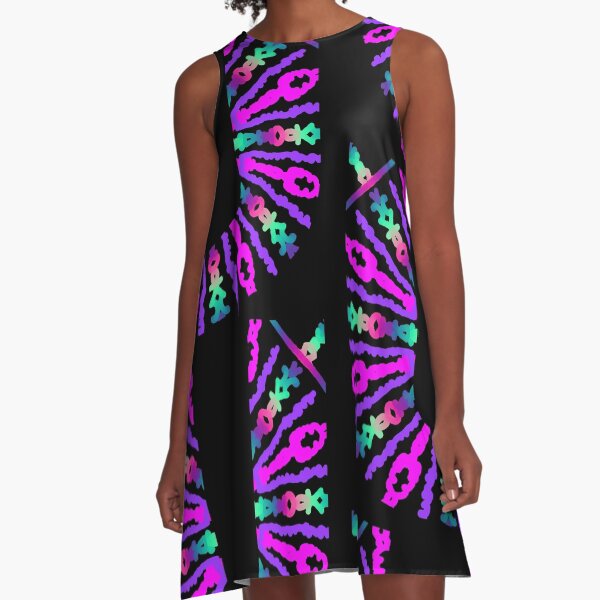 KALEIDOSCOPE LETTER U A-Line Dress