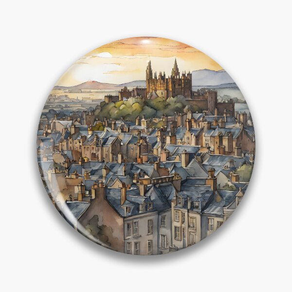 Item preview, Edinburgh Elegance: Castle at Sunset designed and sold by LSVart.
