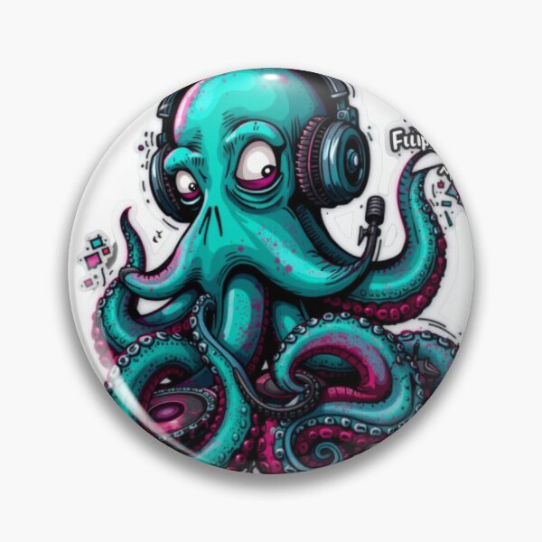 Item preview, DJ Octopus designed and sold by DuodecimStudio.