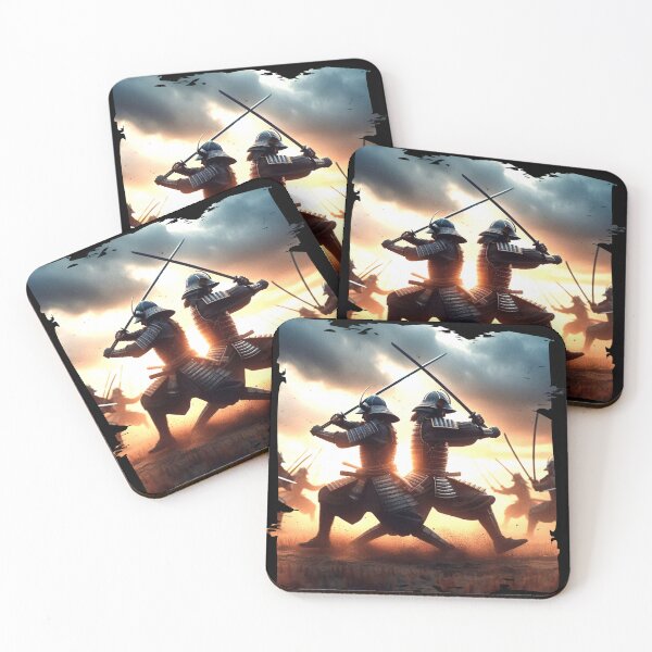 Item preview, Epic Samurai Battle Scene - Warriors on the Battlefield designed and sold by Hungry-Murphy.