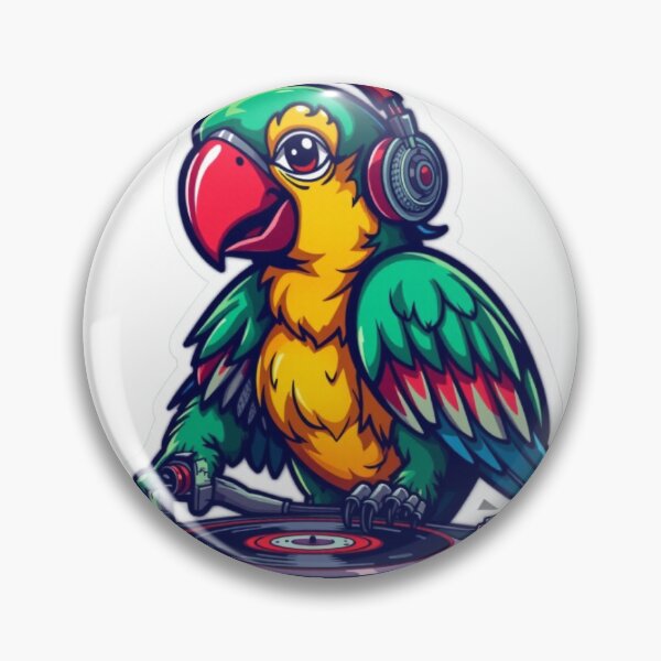 Item preview, Tropical Parrot DJ designed and sold by DuodecimStudio.