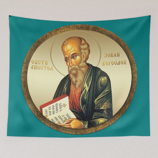 Item preview, Saint Apostle John the Theologian Circle icon new designed and sold by ikonesrb.